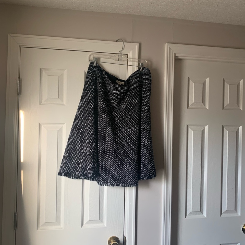 Coldwater Creek Black and White A-Line Skirt
